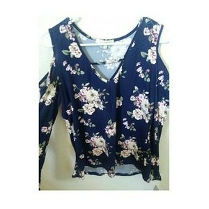 Off the shoulder flower top